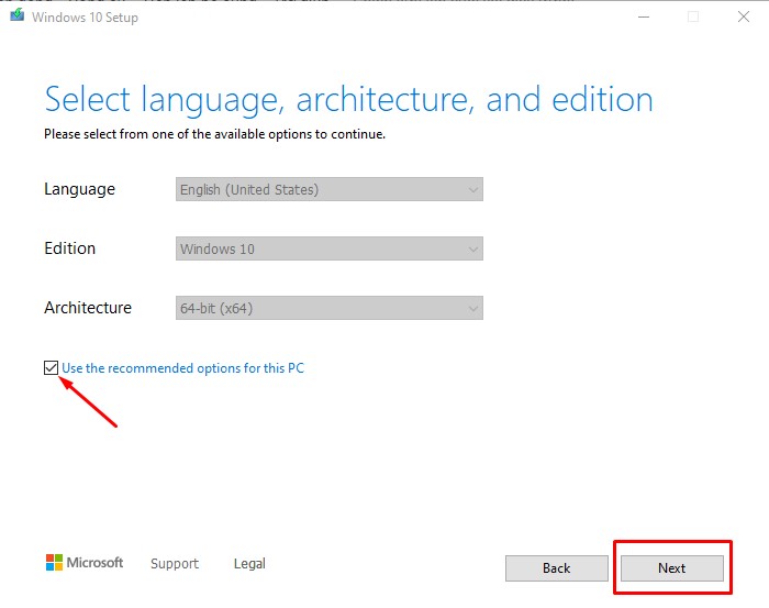 Bước 4 tải Windows 10 bằng File ISO nguyên gốc