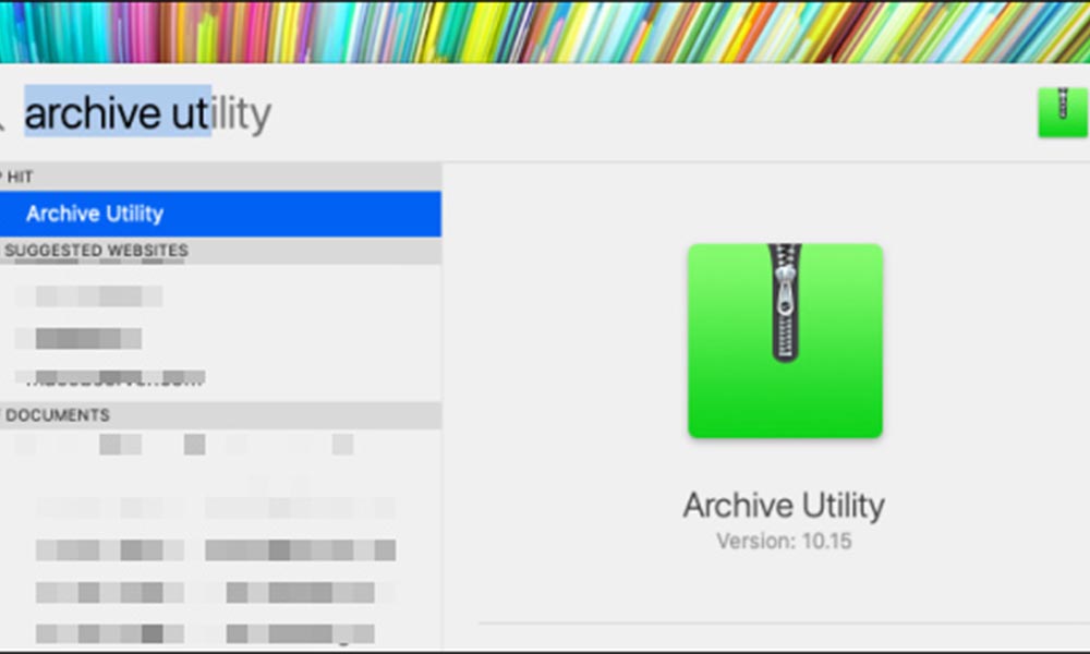 Sử dụng Archive Utility để nén file