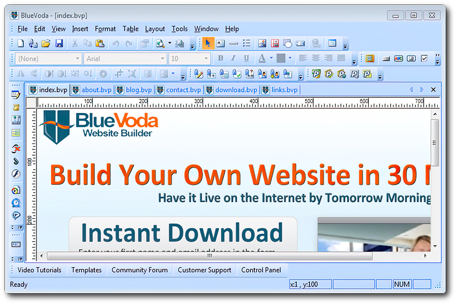 BlueVoda Website Builder sở hữu nhiều tính năng tiện ích